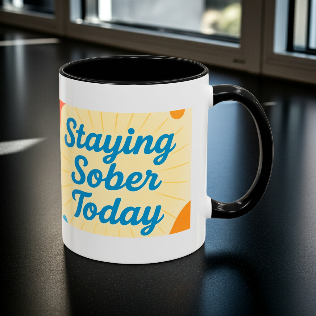 Sober Gratitude Recovery Coffee Mug – Daily Motivation