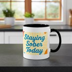 Sober Gratitude Recovery Coffee Mug – Daily Motivation