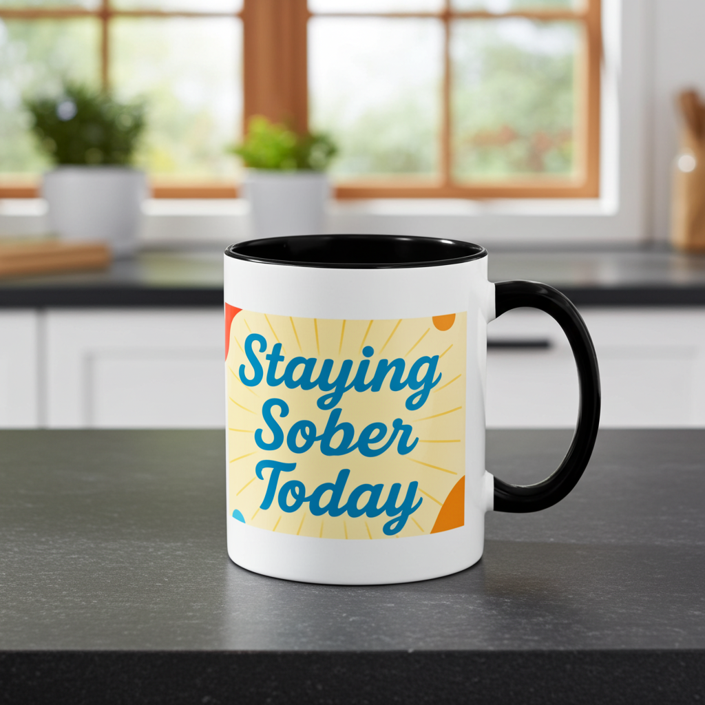 Sober Gratitude Recovery Coffee Mug – Daily Motivation