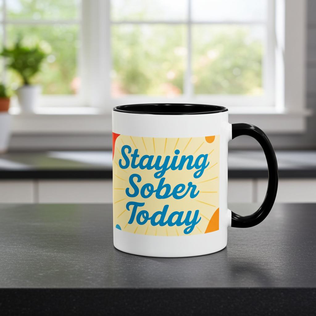 Sober Gratitude Recovery Coffee Mug – Daily Motivation