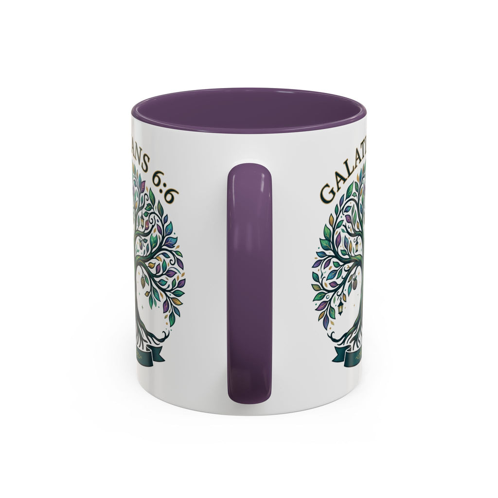 With Godliness There Is Contentment Christian Mug