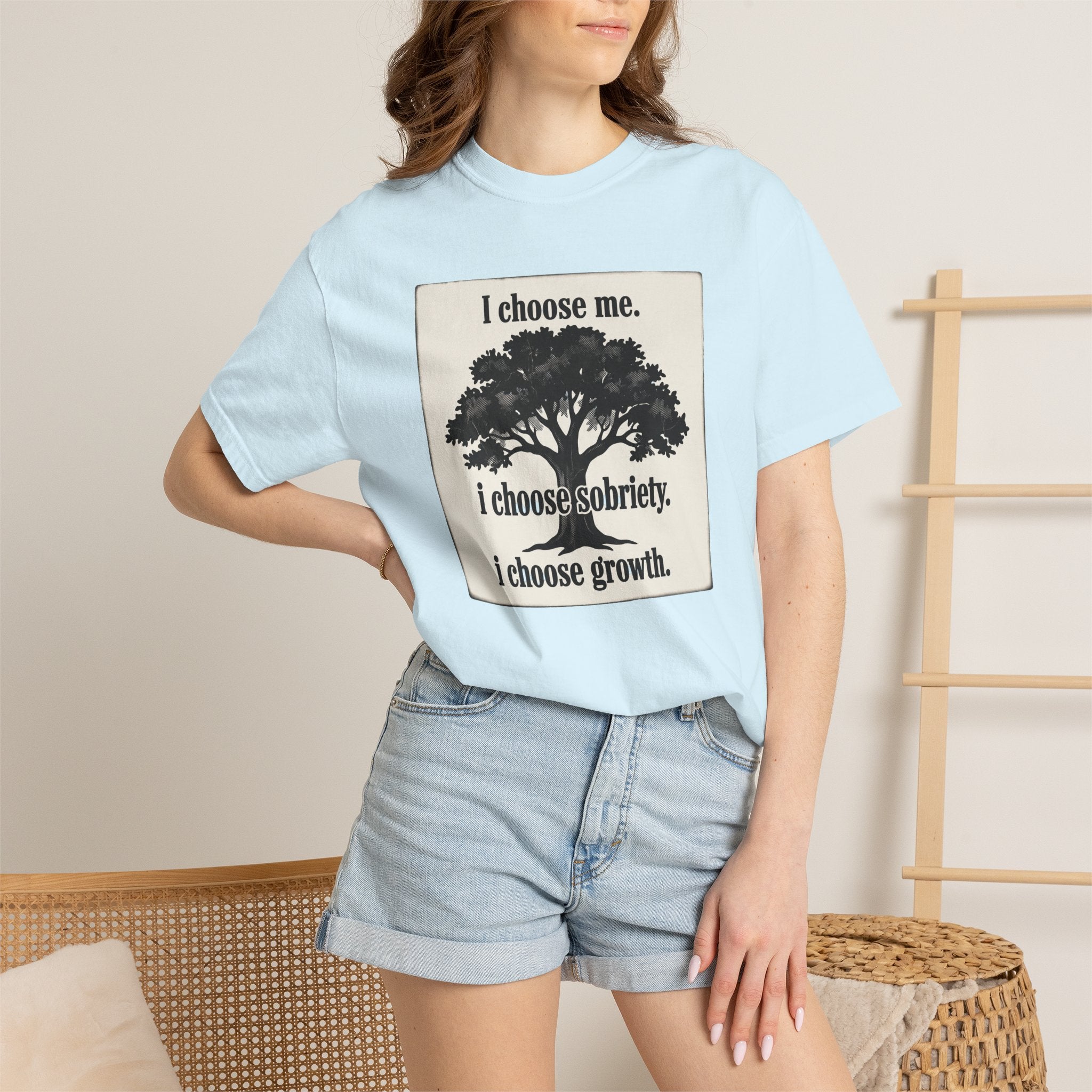 Sobriety Recovery T-Shirt – I Choose Me Tree Design