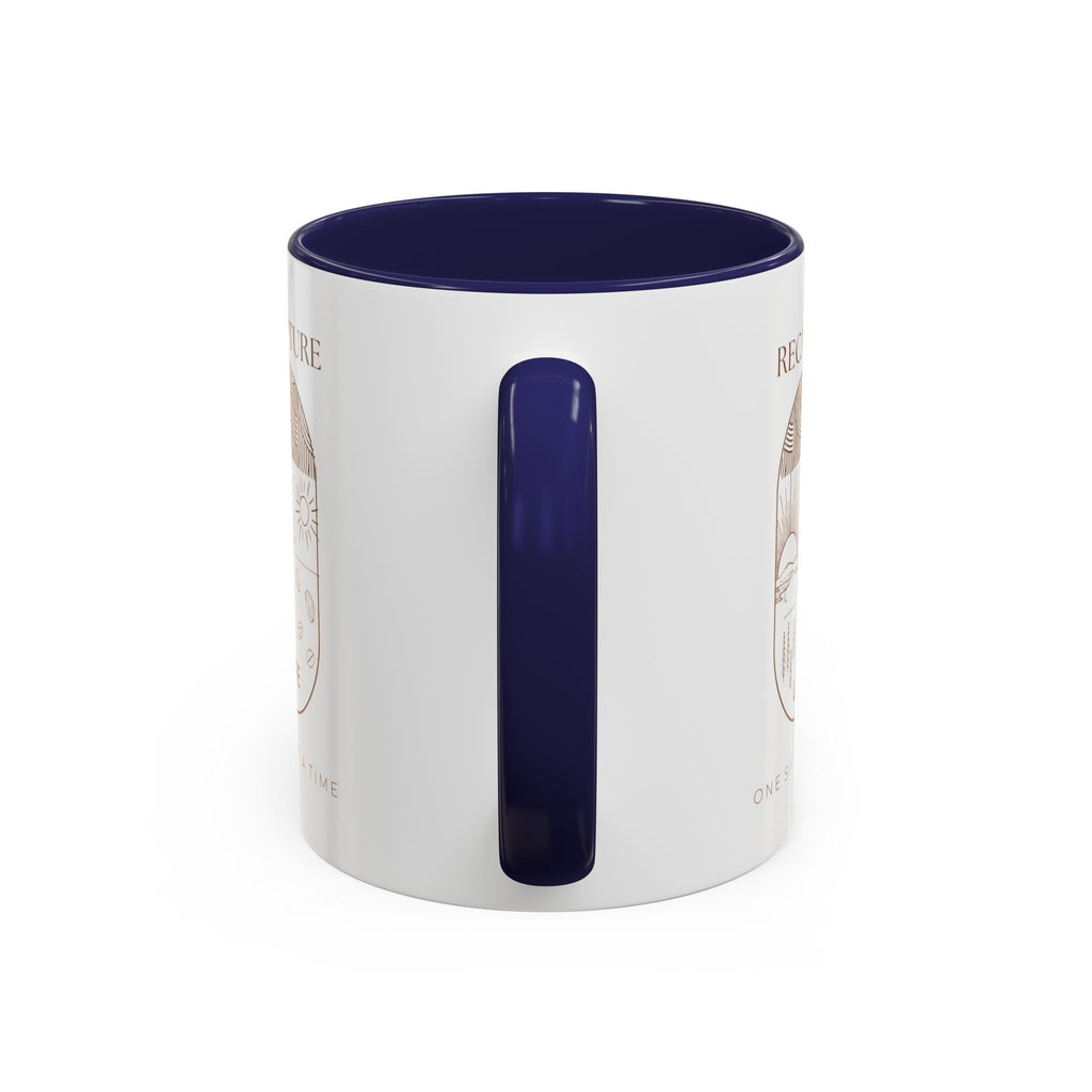 Thankful for Being Sober Recovery Accent Coffee Mug