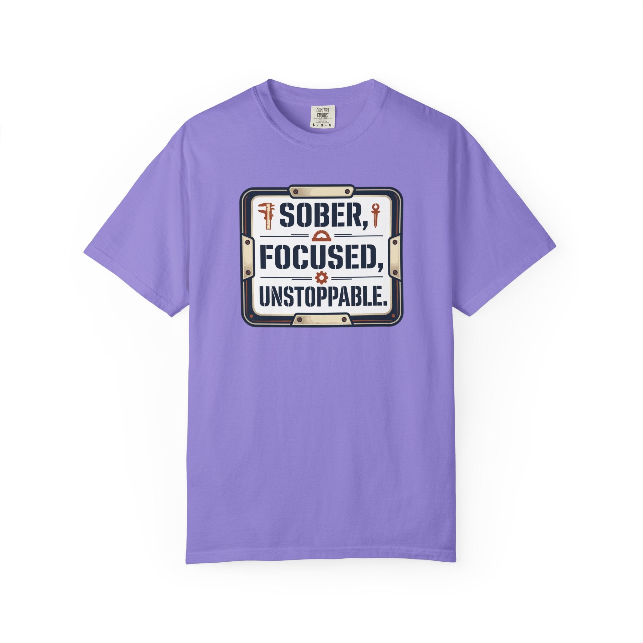 Sober Focused Unstoppable Graphic Tee – Relaxed Fit