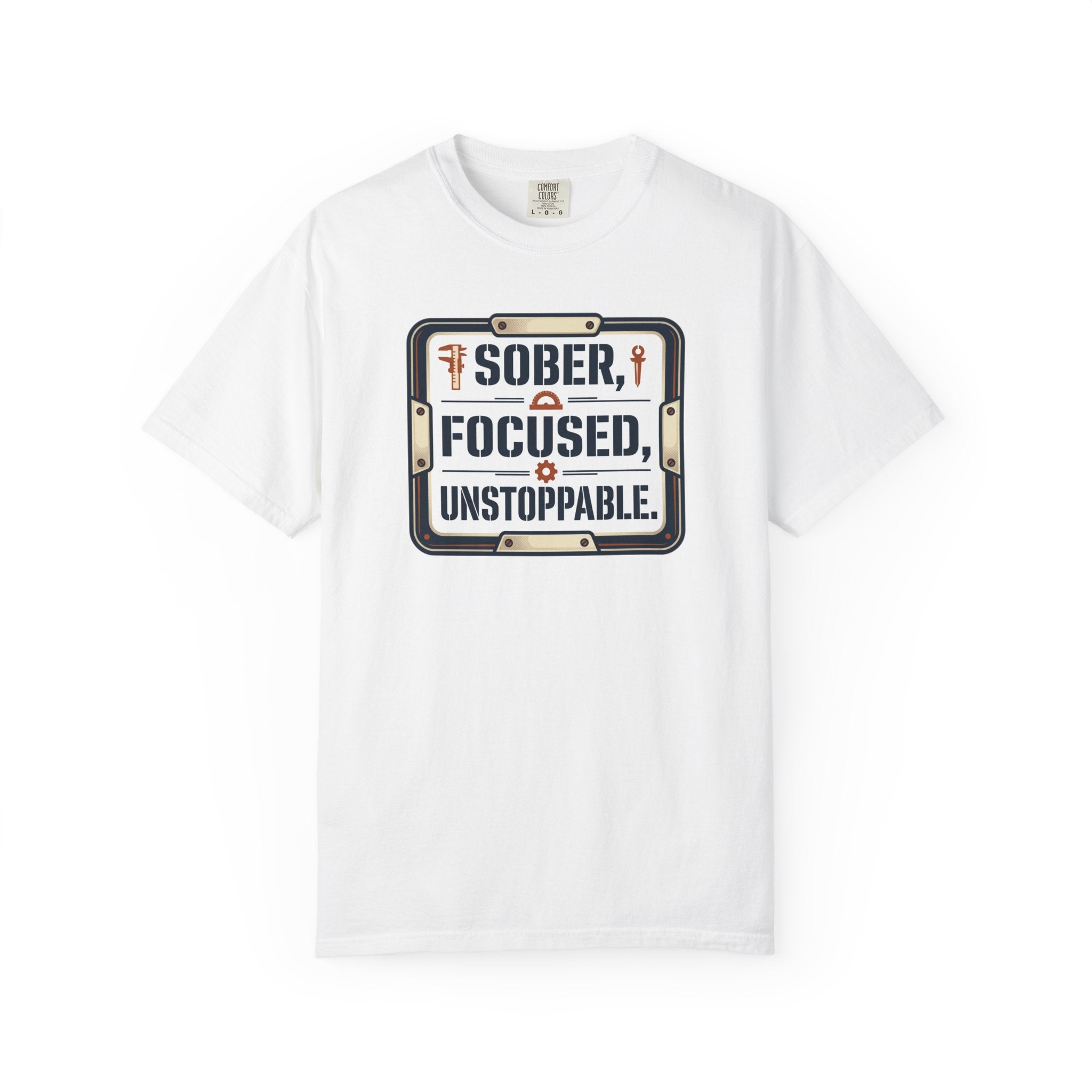 Sober Focused Unstoppable Graphic Tee – Relaxed Fit