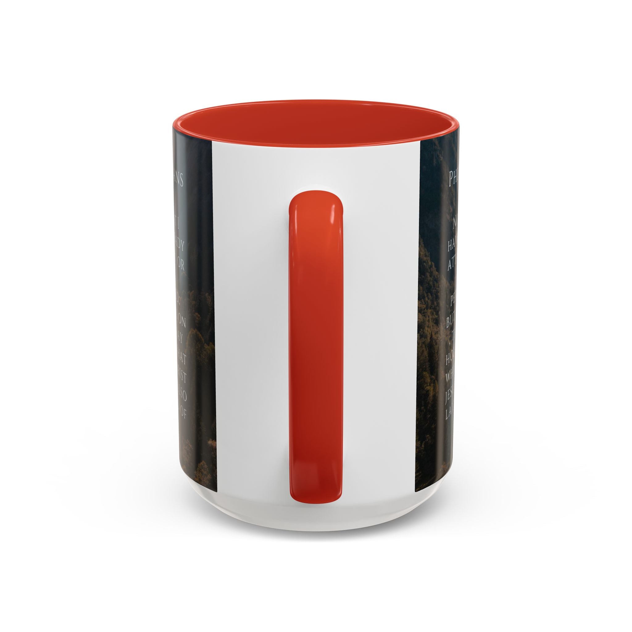 Philippians Bible Verse Mountain Mug – Ceramic Accent Cup