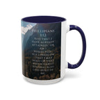 Philippians Bible Verse Mountain Mug – Ceramic Accent Cup