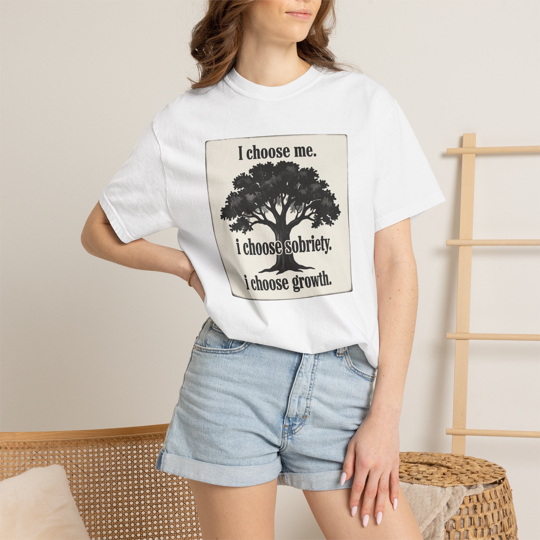 Sobriety Recovery T-Shirt – I Choose Me Tree Design