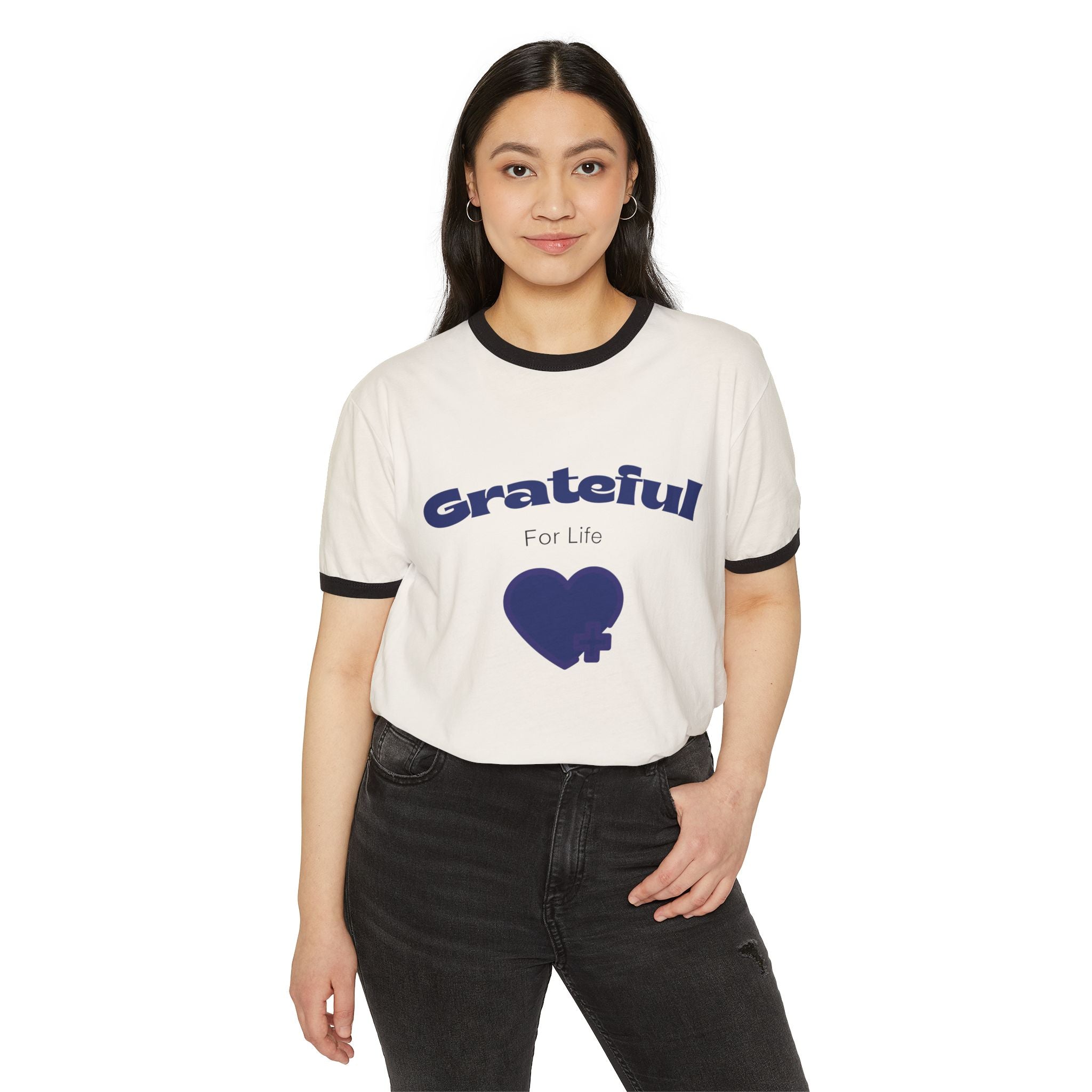 Love Your Life Ringer T-Shirt – Retro Inspirational Tee