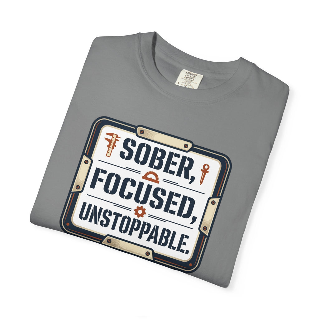 Sober Focused Unstoppable Graphic Tee – Relaxed Fit