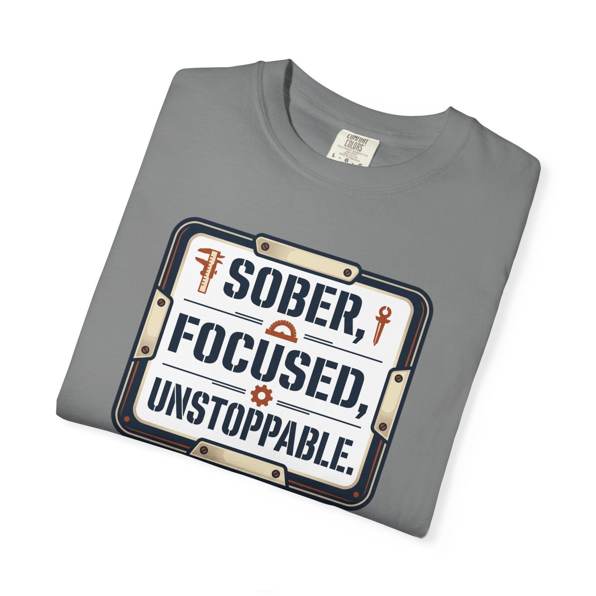 Sober Focused Unstoppable Graphic Tee – Relaxed Fit