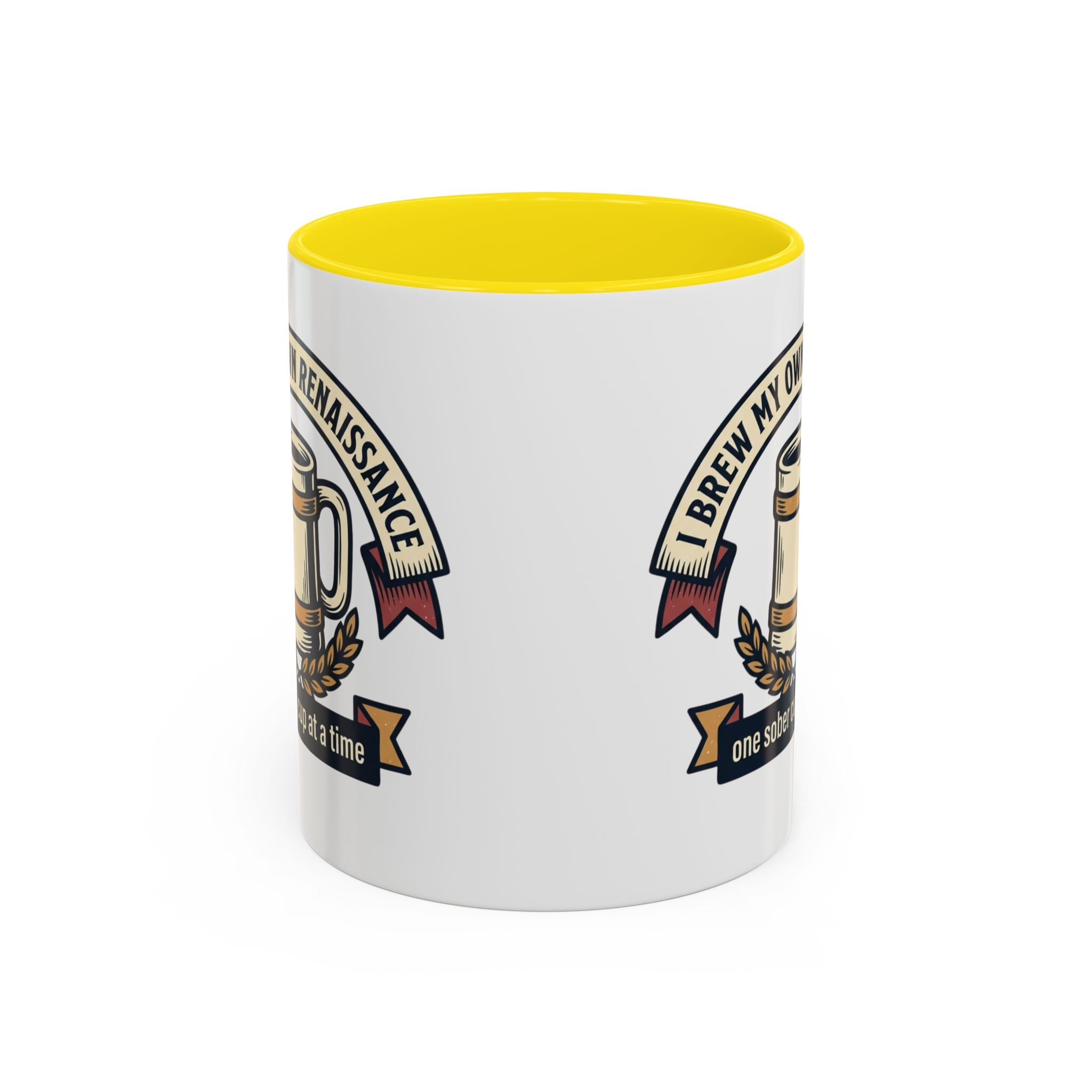 Sober Recovery Coffee Mug “I Brew My Own Renaissance”