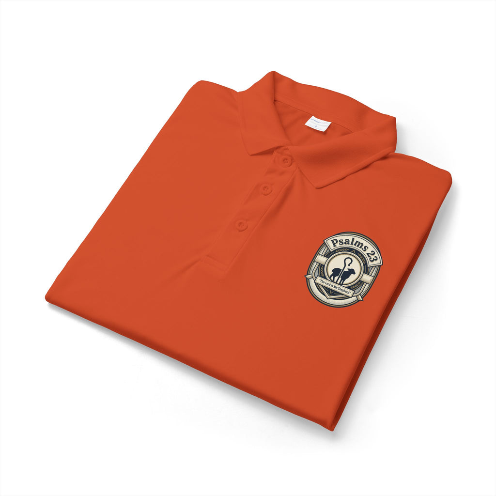 Psalms 23 Embroidered Polo Shirt – Lightweight & Quick-Dry