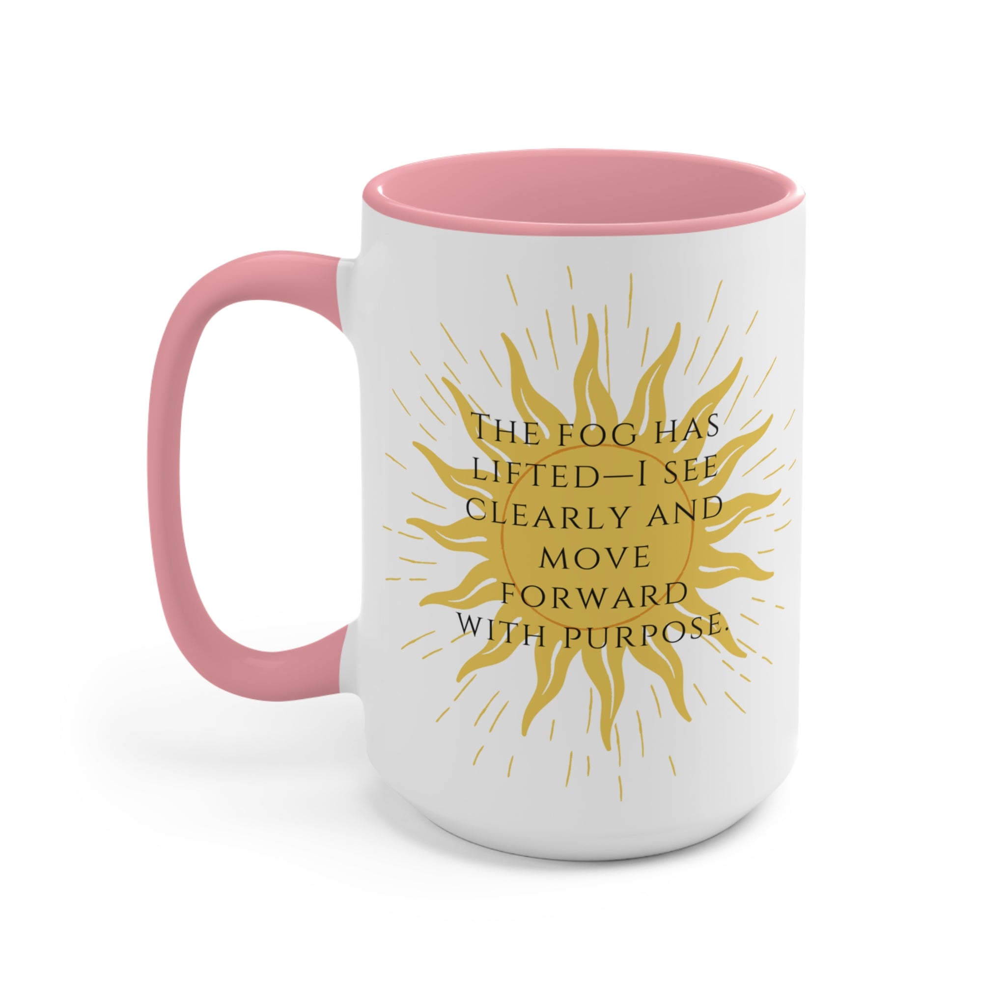 Sober Clarity Ceramic Accent Mug – Mindful Daily Reminder