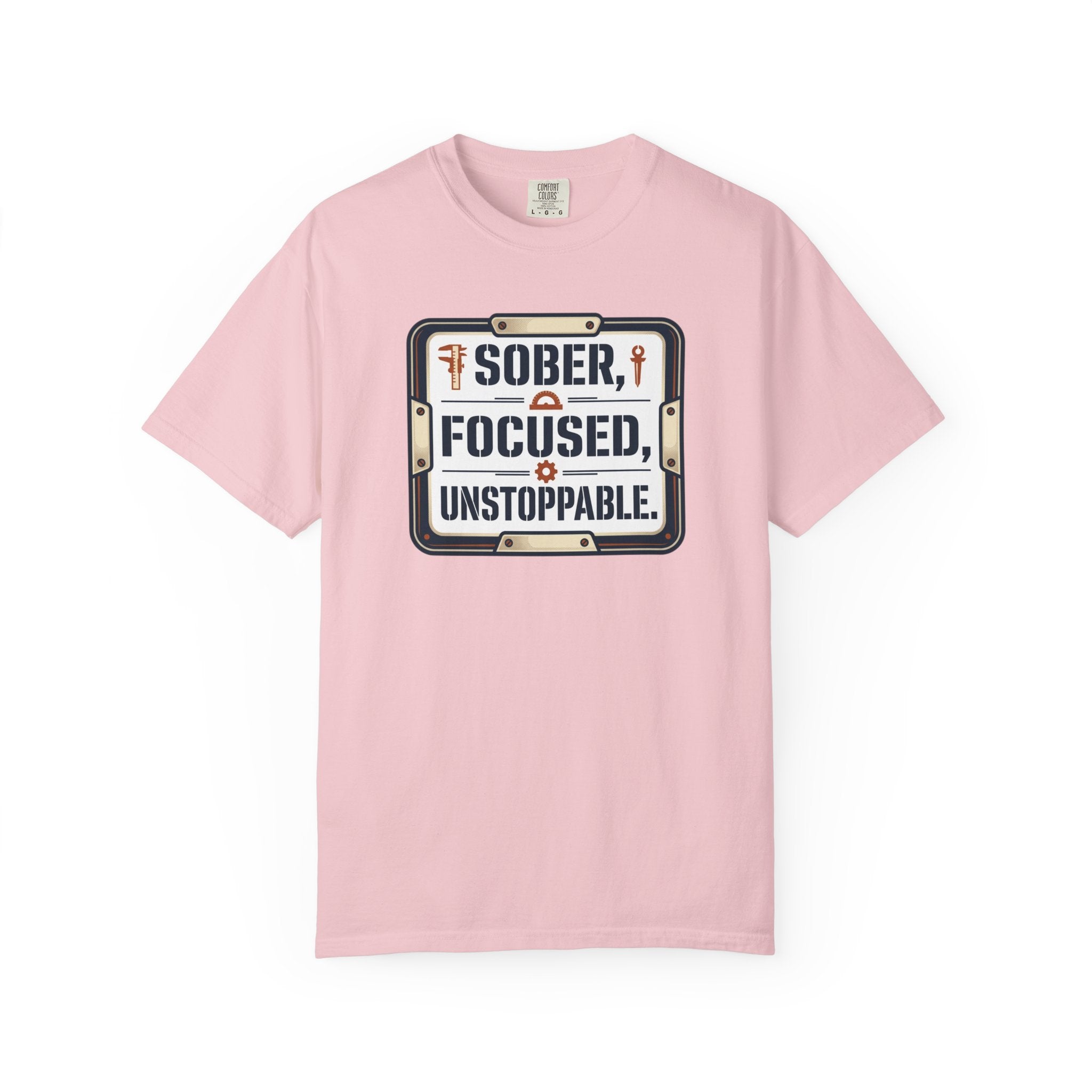Sober Focused Unstoppable Graphic Tee – Relaxed Fit