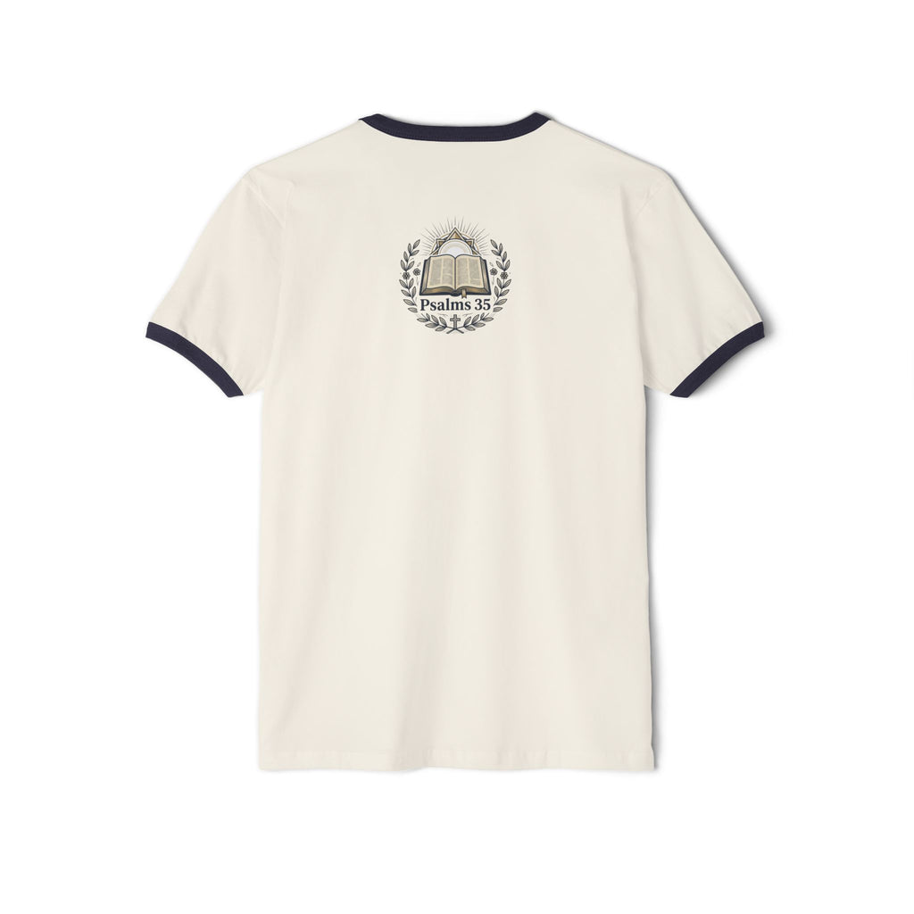 “God Goes With You” Christian Cotton Ringer T-Shirt