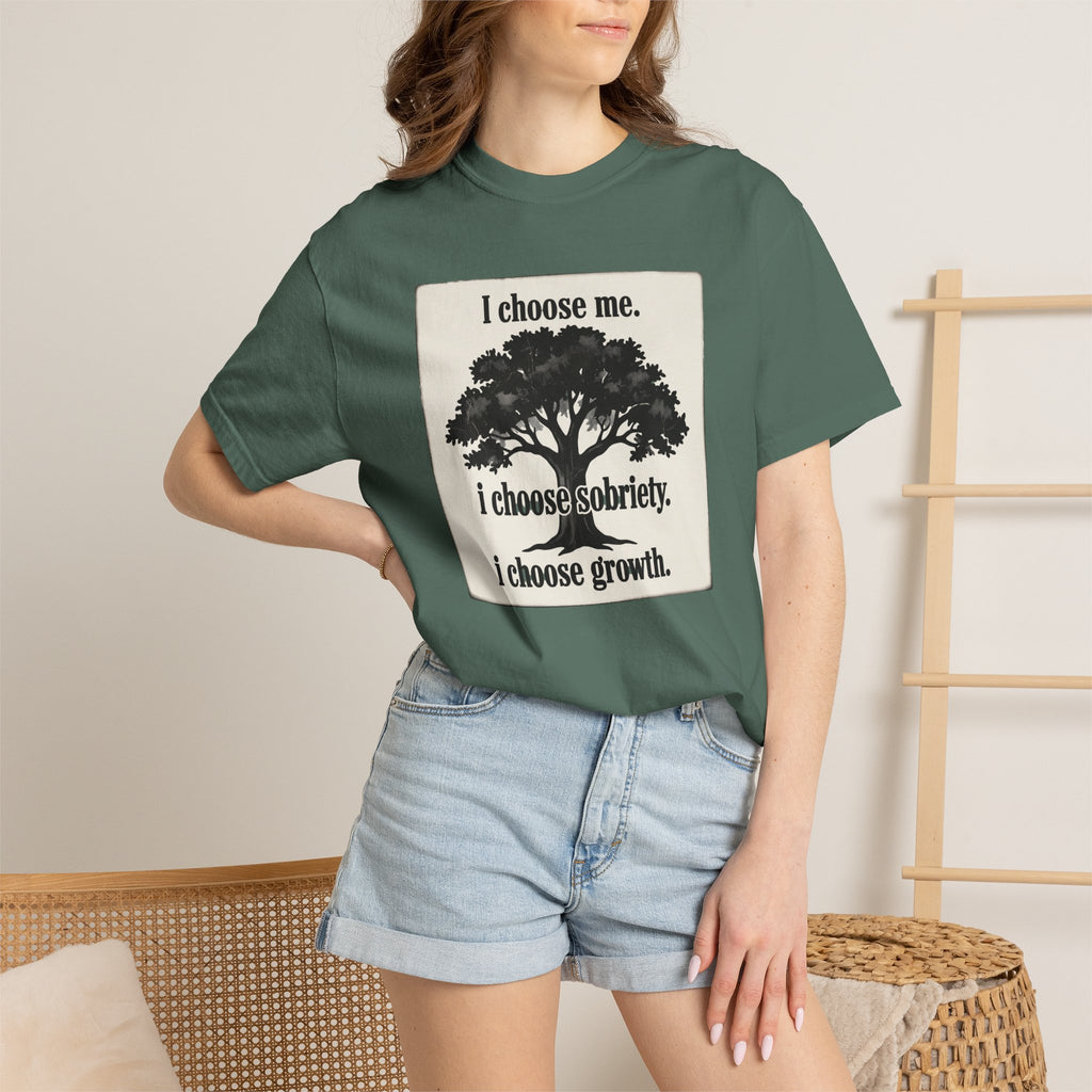 Sobriety Recovery T-Shirt – I Choose Me Tree Design