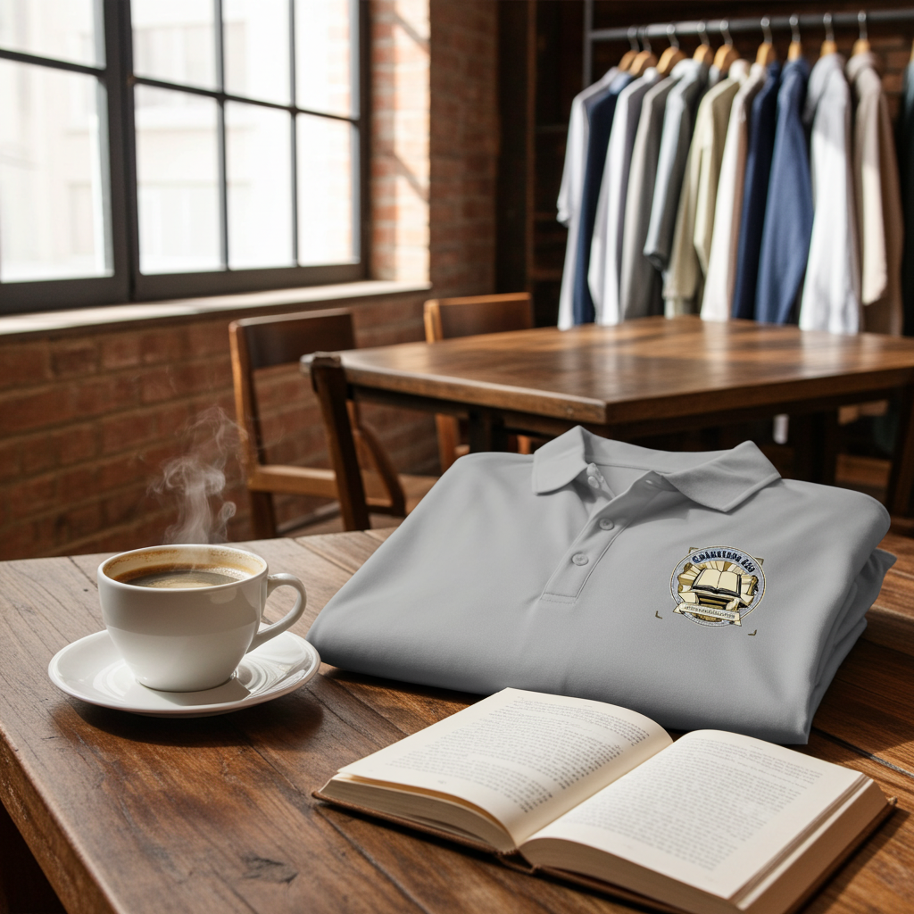 Bible Verse Polo Shirt – Lightweight Faith-Inspired Top