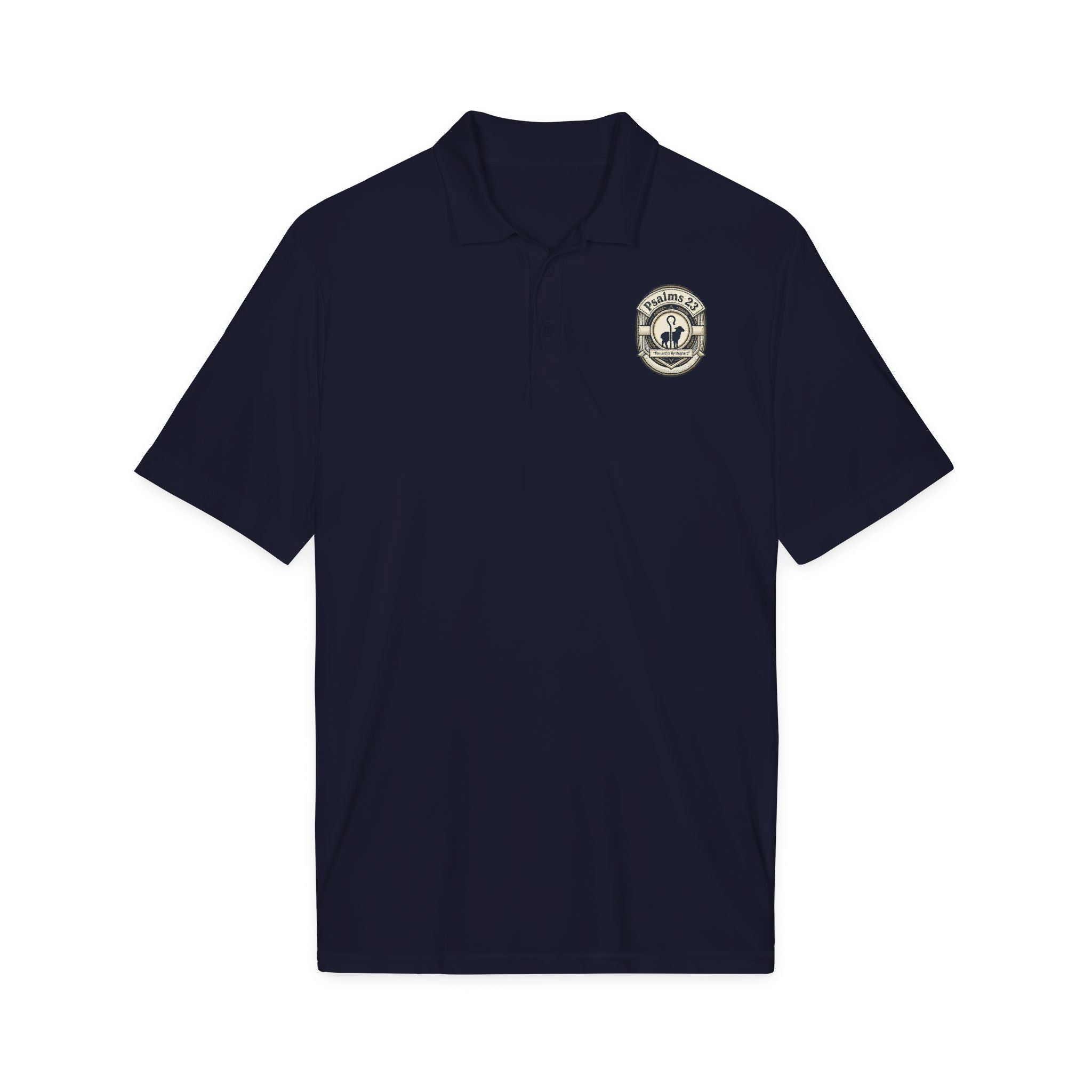 Psalms 23 Embroidered Polo Shirt – Lightweight & Quick-Dry