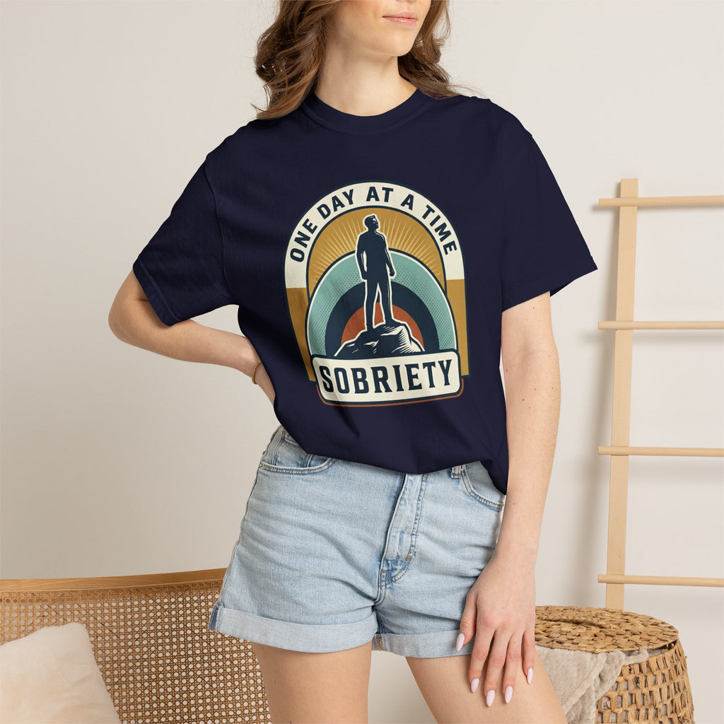 Living Sober Grateful Reminder Heavyweight T-Shirt