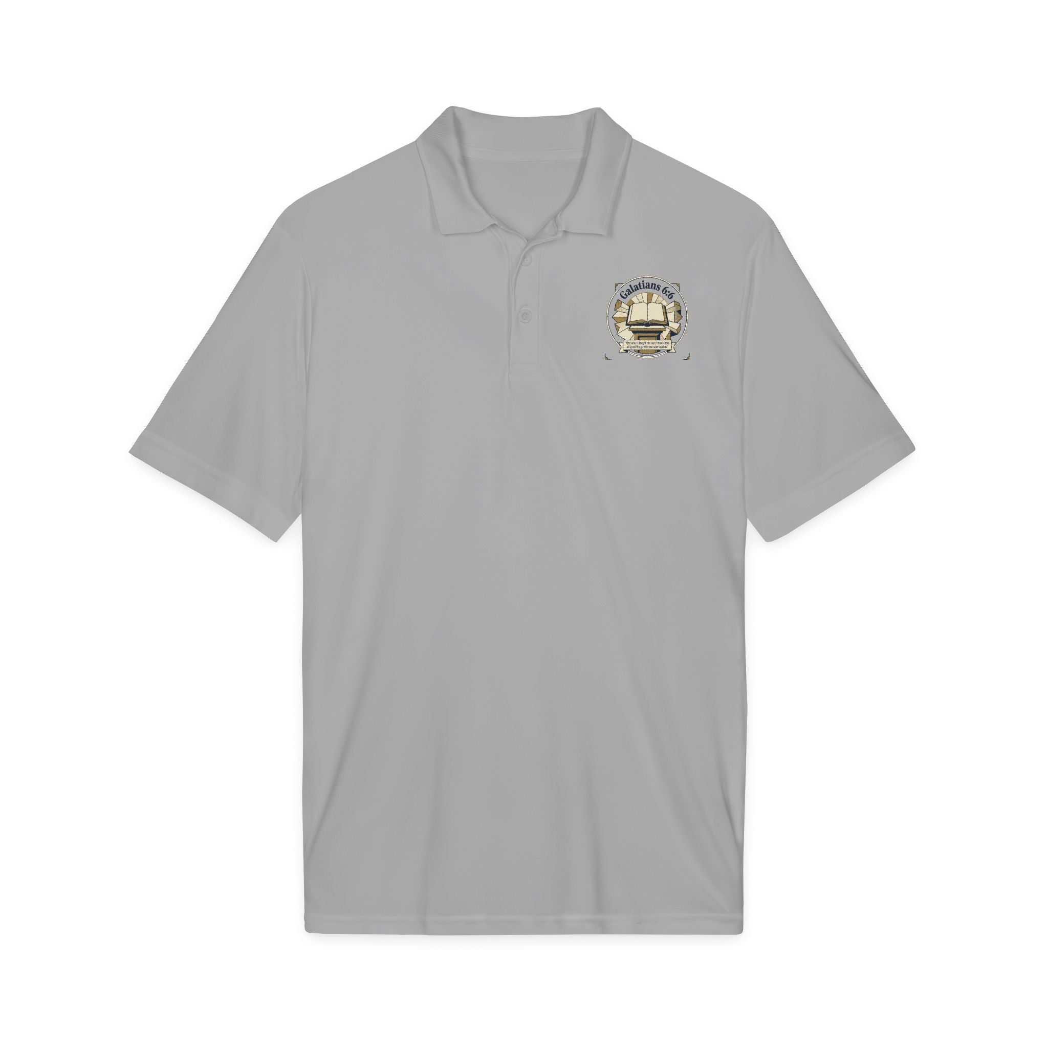 Bible Verse Polo Shirt – Lightweight Faith-Inspired Top