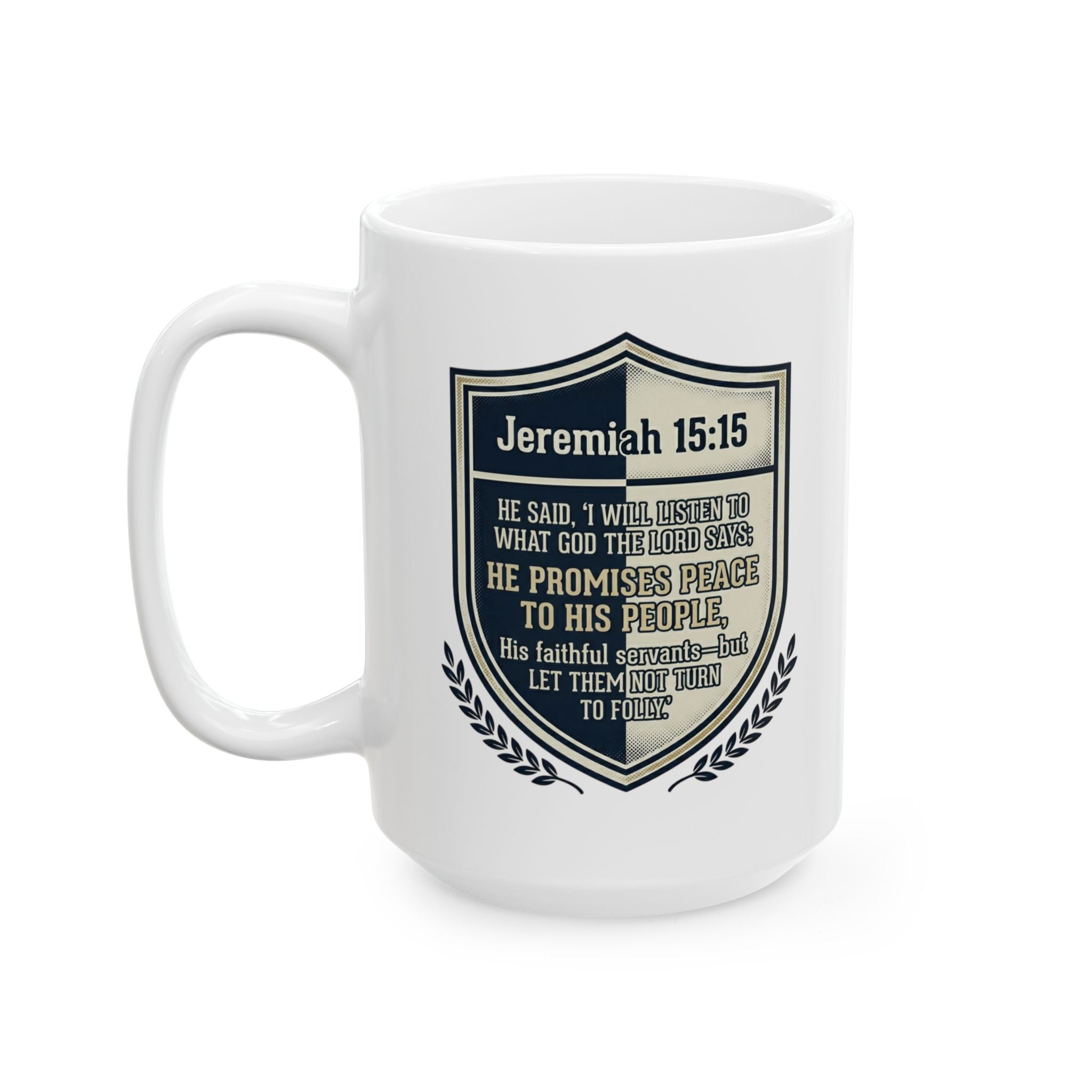 Inspirational Ceramic Mug – Uplifting Daily Verse