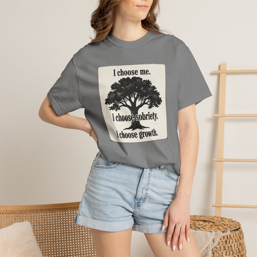 Sobriety Recovery T-Shirt – I Choose Me Tree Design