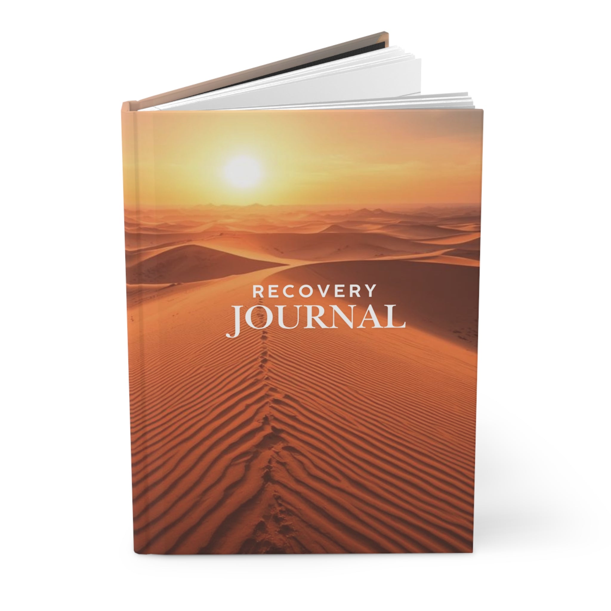 Recovery Journal Hardcover — Desert Sunrise Matte Hardcover Journal for Healing & Reflection