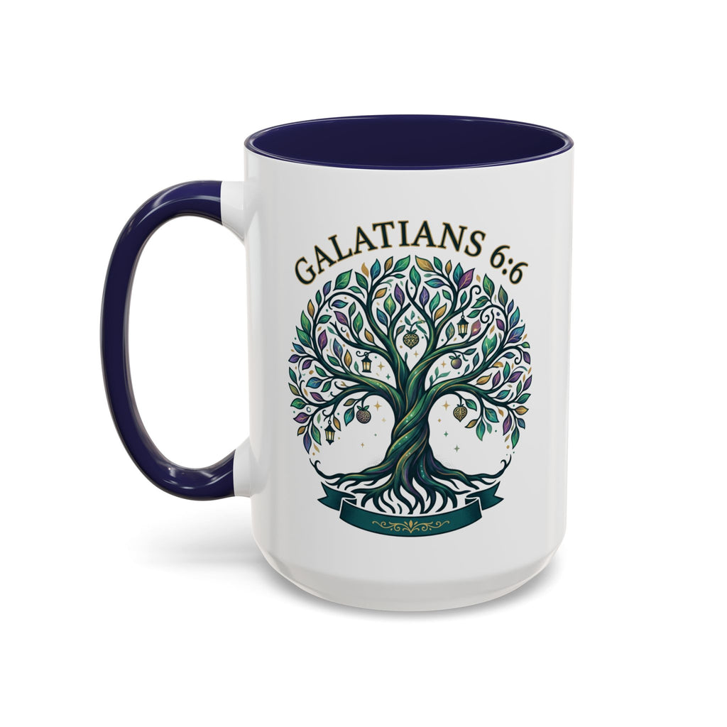 With Godliness There Is Contentment Christian Mug