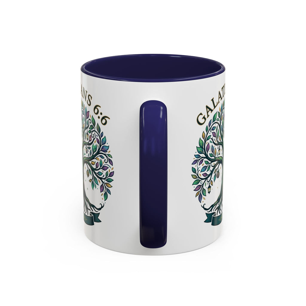 With Godliness There Is Contentment Christian Mug