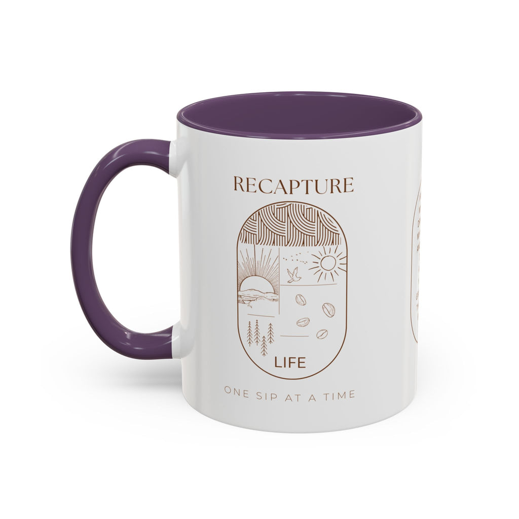 Thankful for Being Sober Recovery Accent Coffee Mug