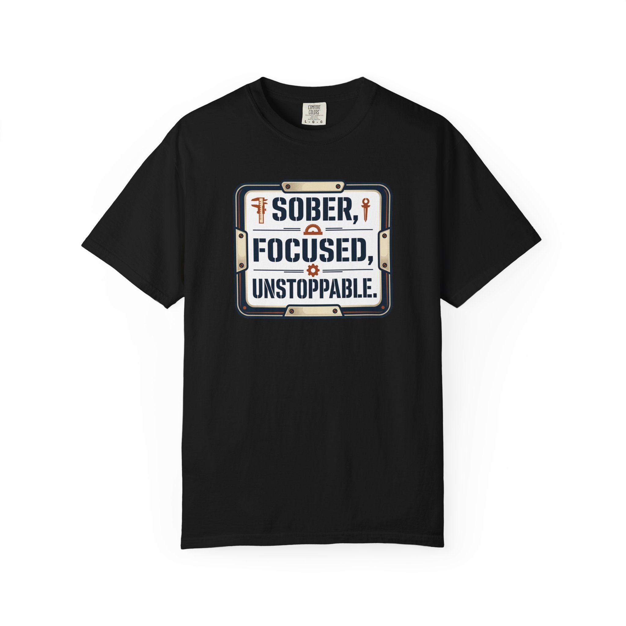 Sober Focused Unstoppable Graphic Tee – Relaxed Fit