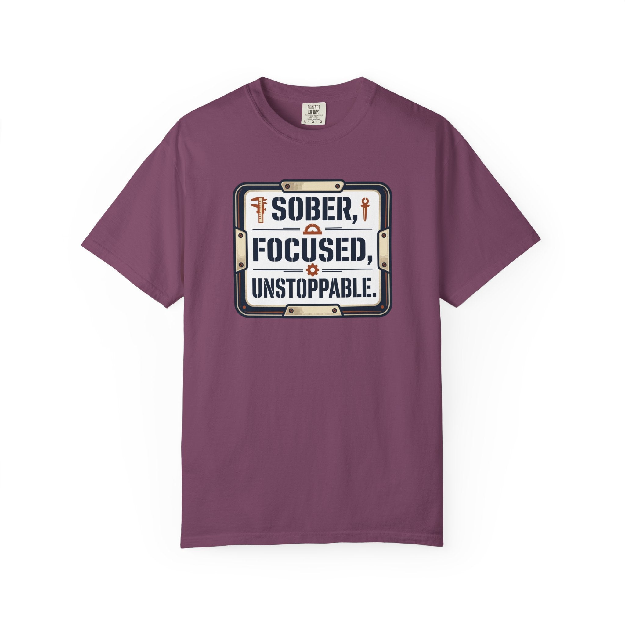 Sober Focused Unstoppable Graphic Tee – Relaxed Fit