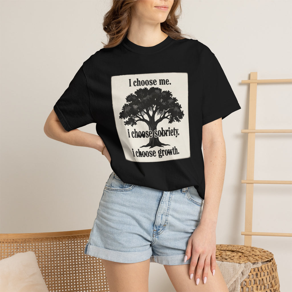 Sobriety Recovery T-Shirt – I Choose Me Tree Design