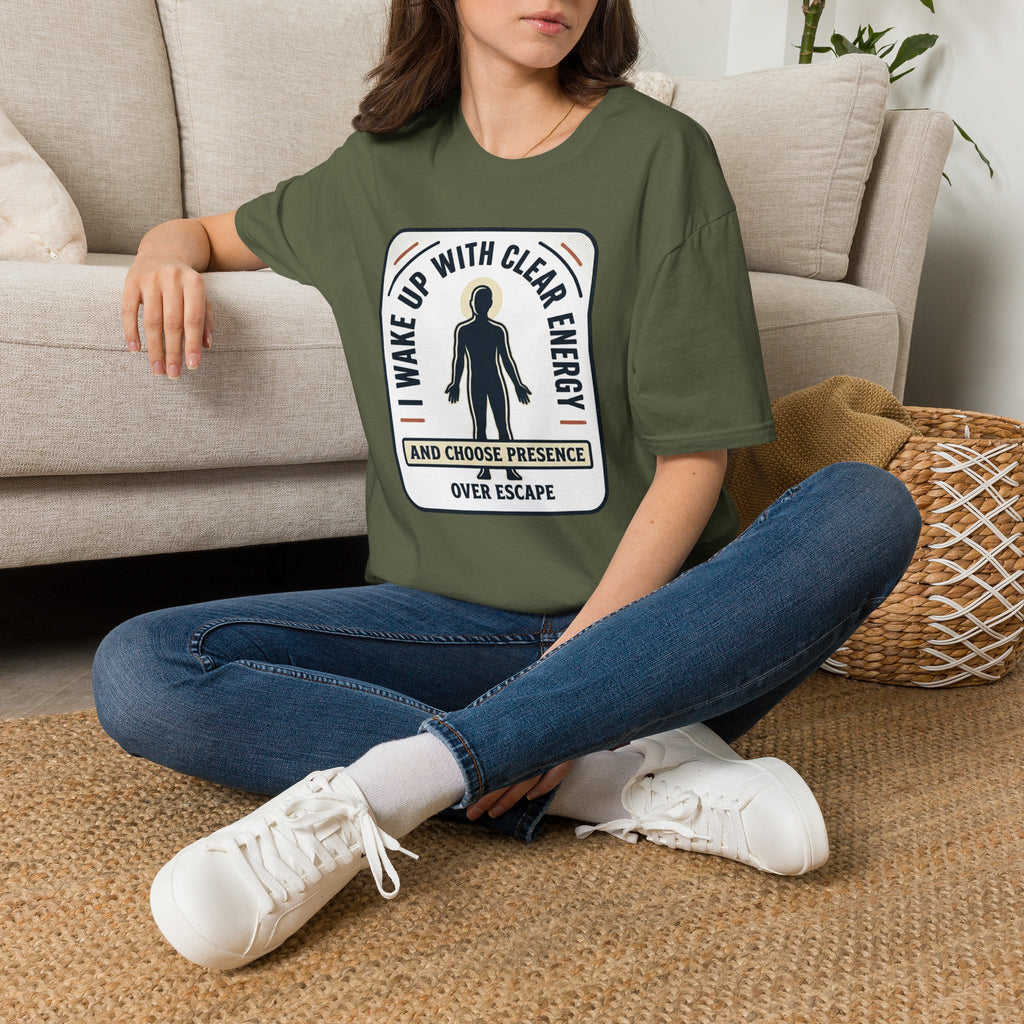 I Wake Up With Clear Energy Mindful Graphic T-Shirt