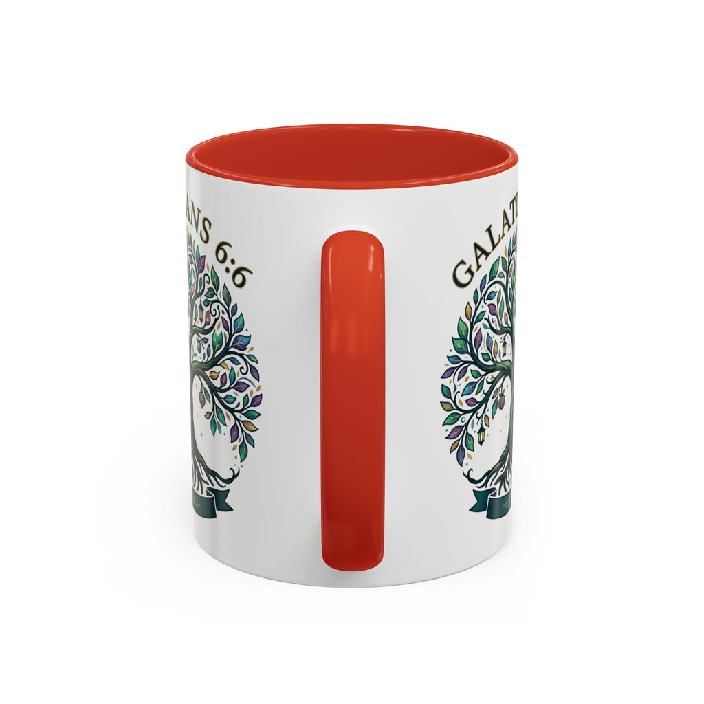 With Godliness There Is Contentment Christian Mug