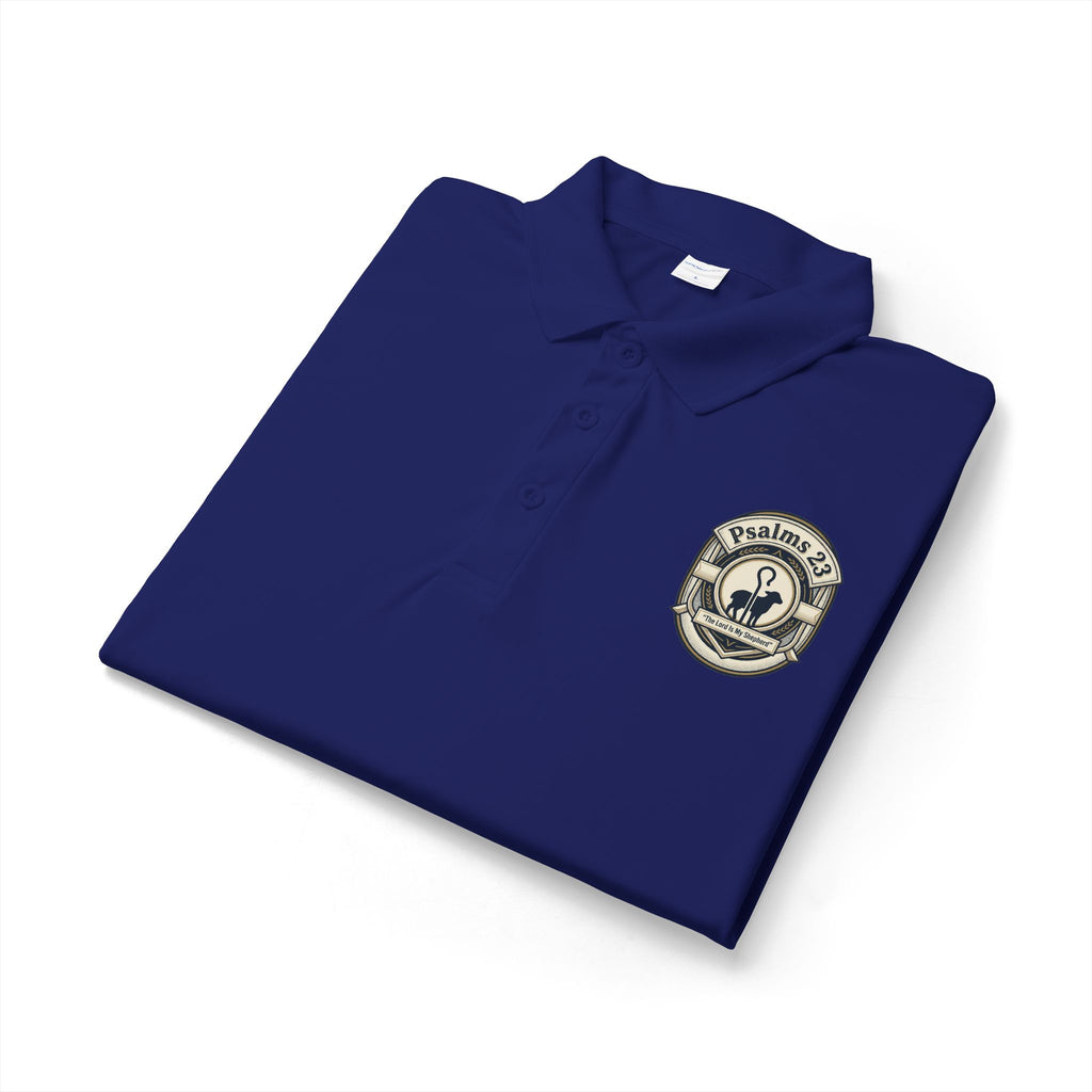 Psalms 23 Embroidered Polo Shirt – Lightweight & Quick-Dry