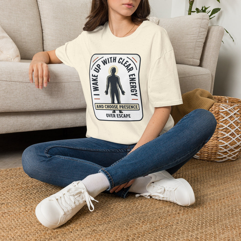 I Wake Up With Clear Energy Mindful Graphic T-Shirt