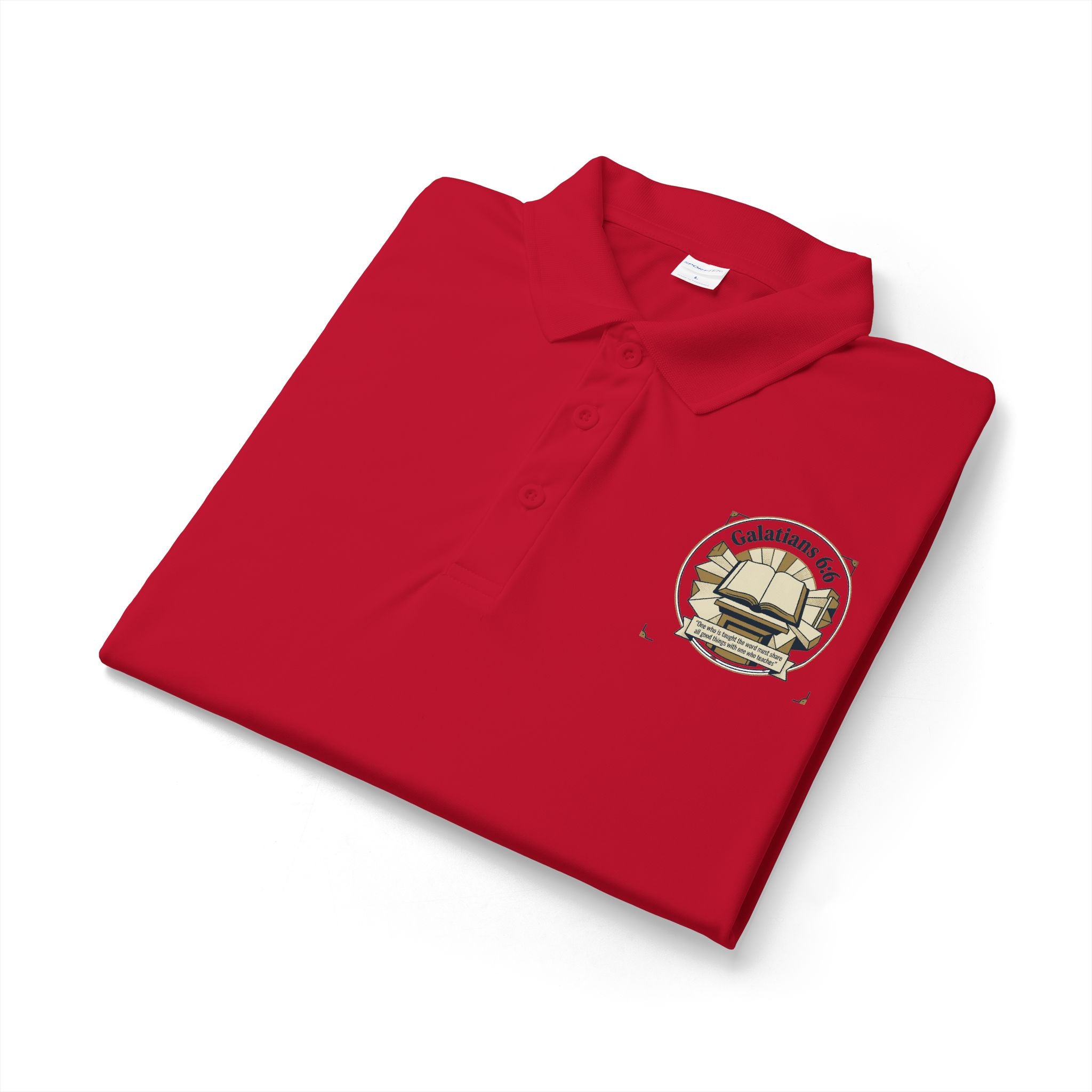 Bible Verse Polo Shirt – Lightweight Faith-Inspired Top