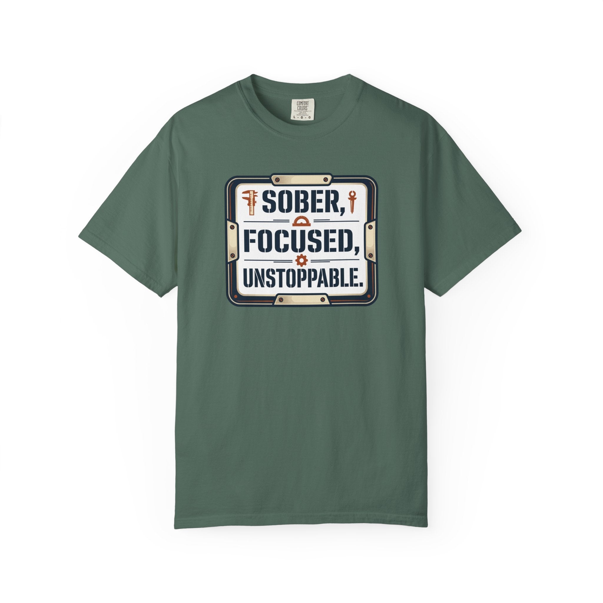 Sober Focused Unstoppable Graphic Tee – Relaxed Fit