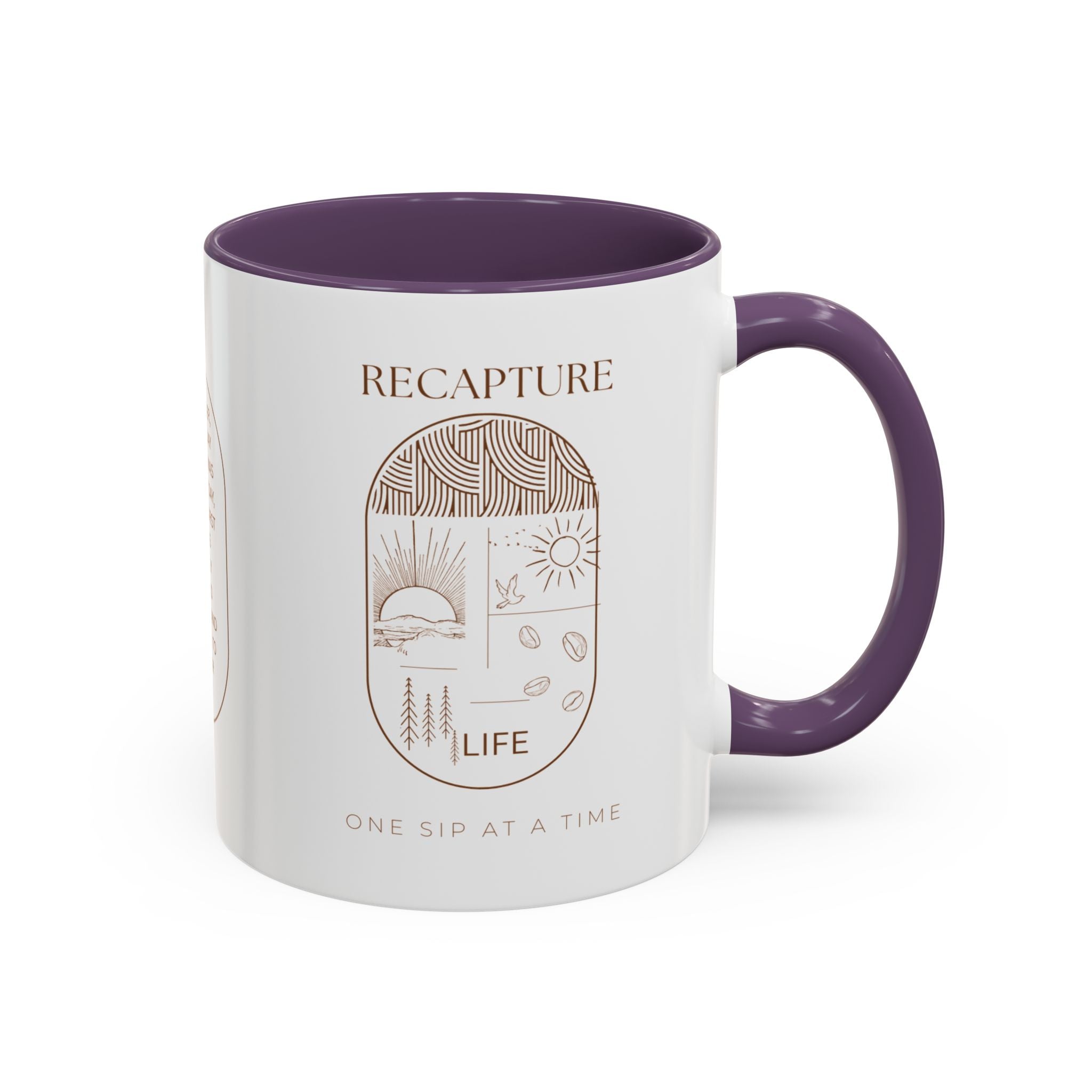 Thankful for Being Sober Recovery Accent Coffee Mug