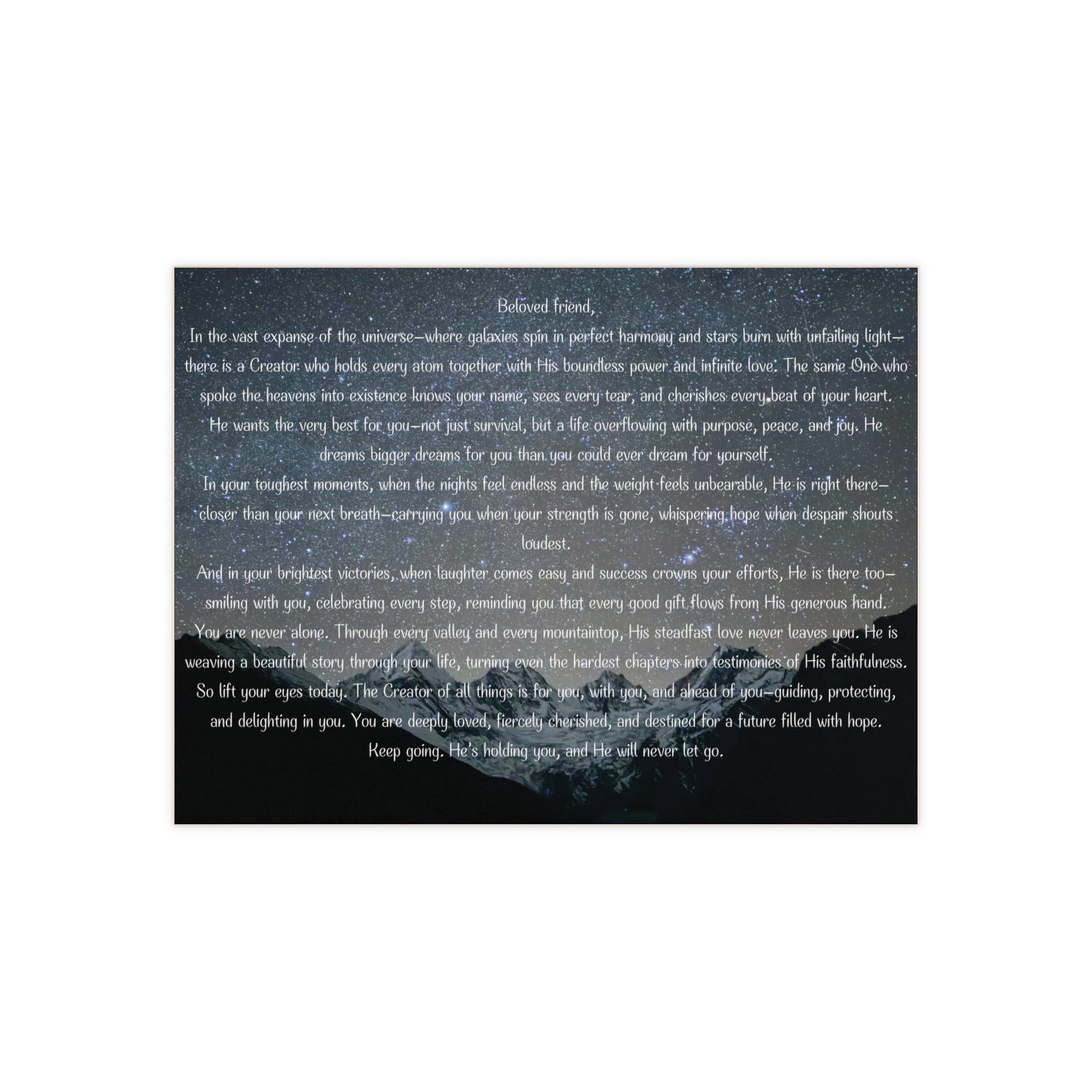 Ceramic Photo Tile — 'Stay Sober and Inspired' Inspirational Quote Tile