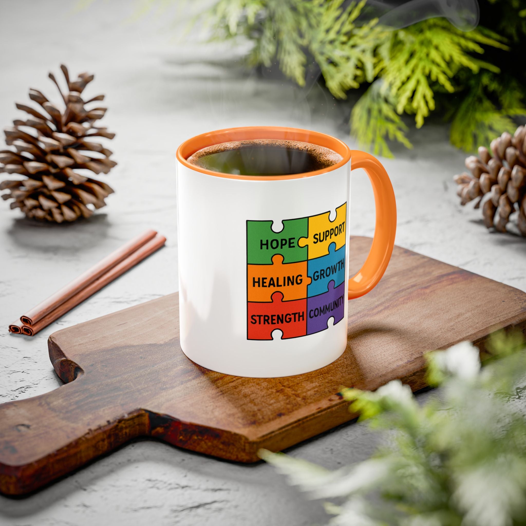 Recovery Support Mug — "Stay Sober, Stay Inspired" (11oz & 15oz)