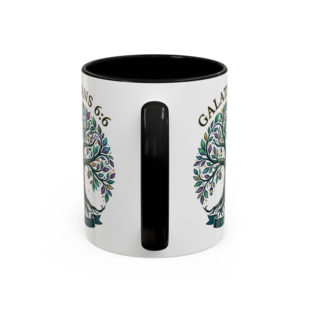 With Godliness There Is Contentment Christian Mug