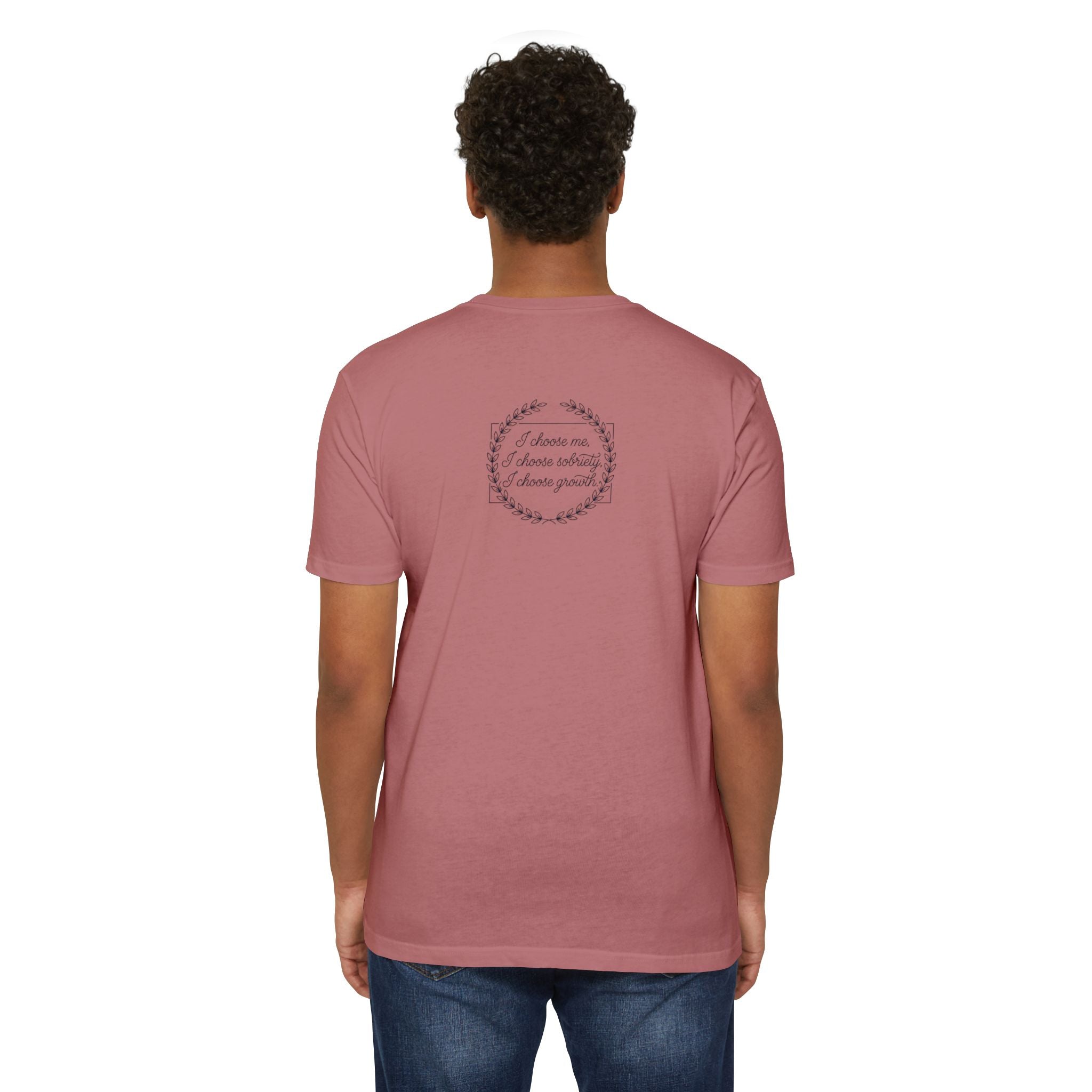 Sobriety And Self-Growth Yoga T-Shirt – Mindful Quote