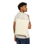 Psalms 23 'He Goes Where I Go' Yeshua Cotton Canvas Tote Bag