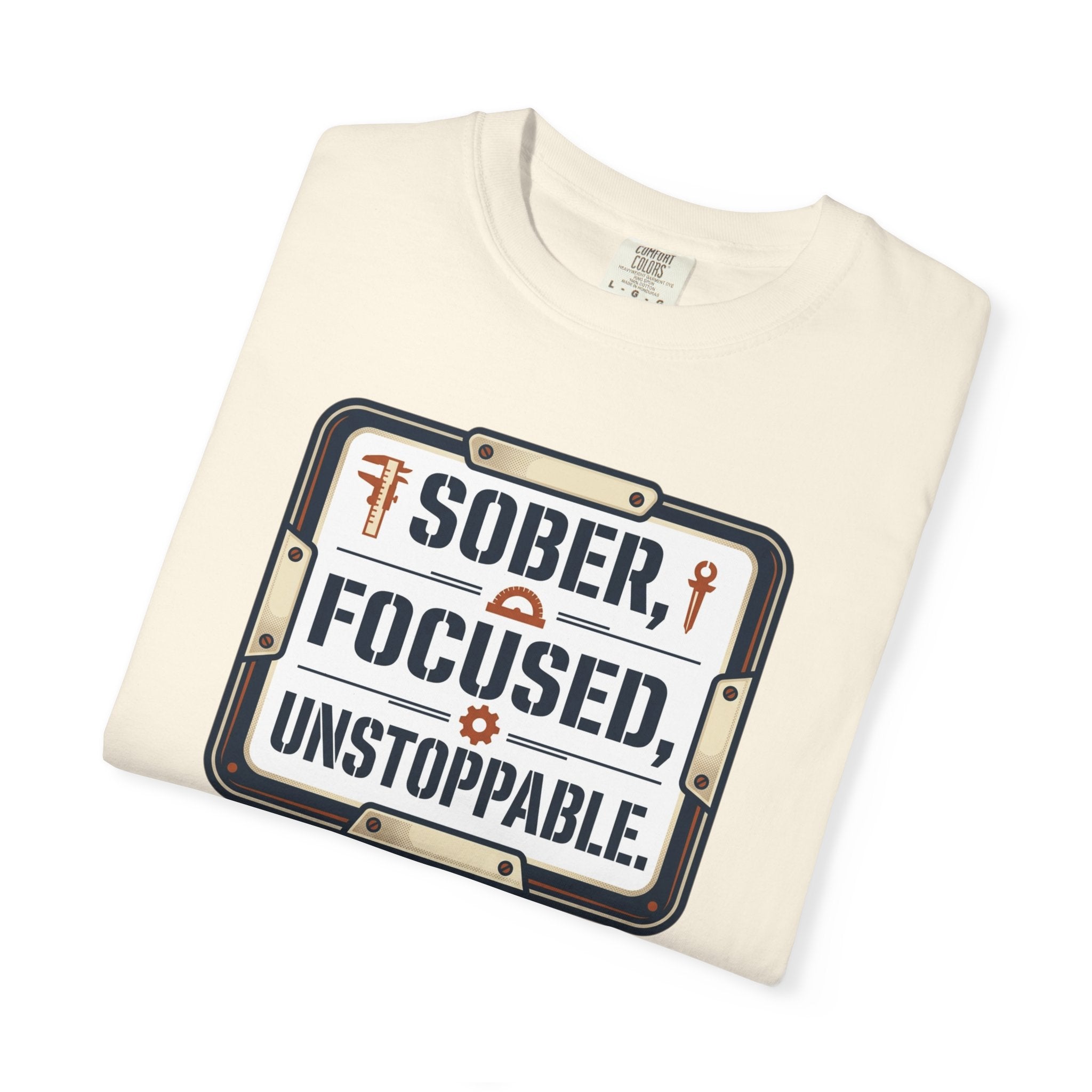 Sober Focused Unstoppable Graphic Tee – Relaxed Fit