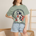 Sobriety Is My Superpower T-Shirt — Women's Recovery Hero Graphic Tee