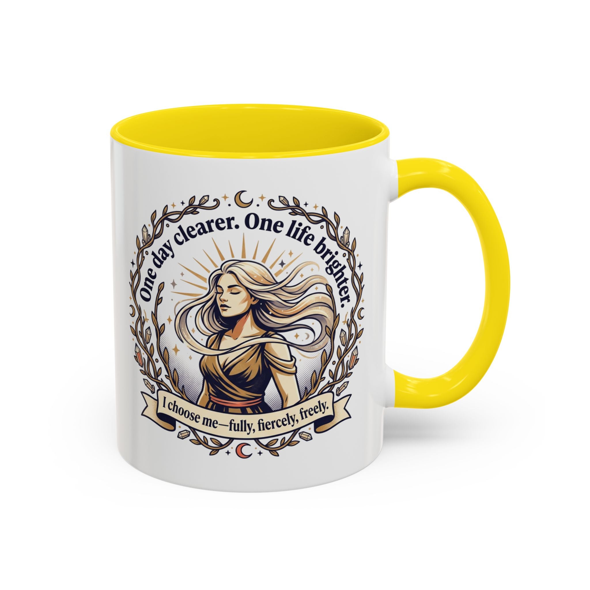Inspirational Feminine Coffee Mug – Motivational Quote Design