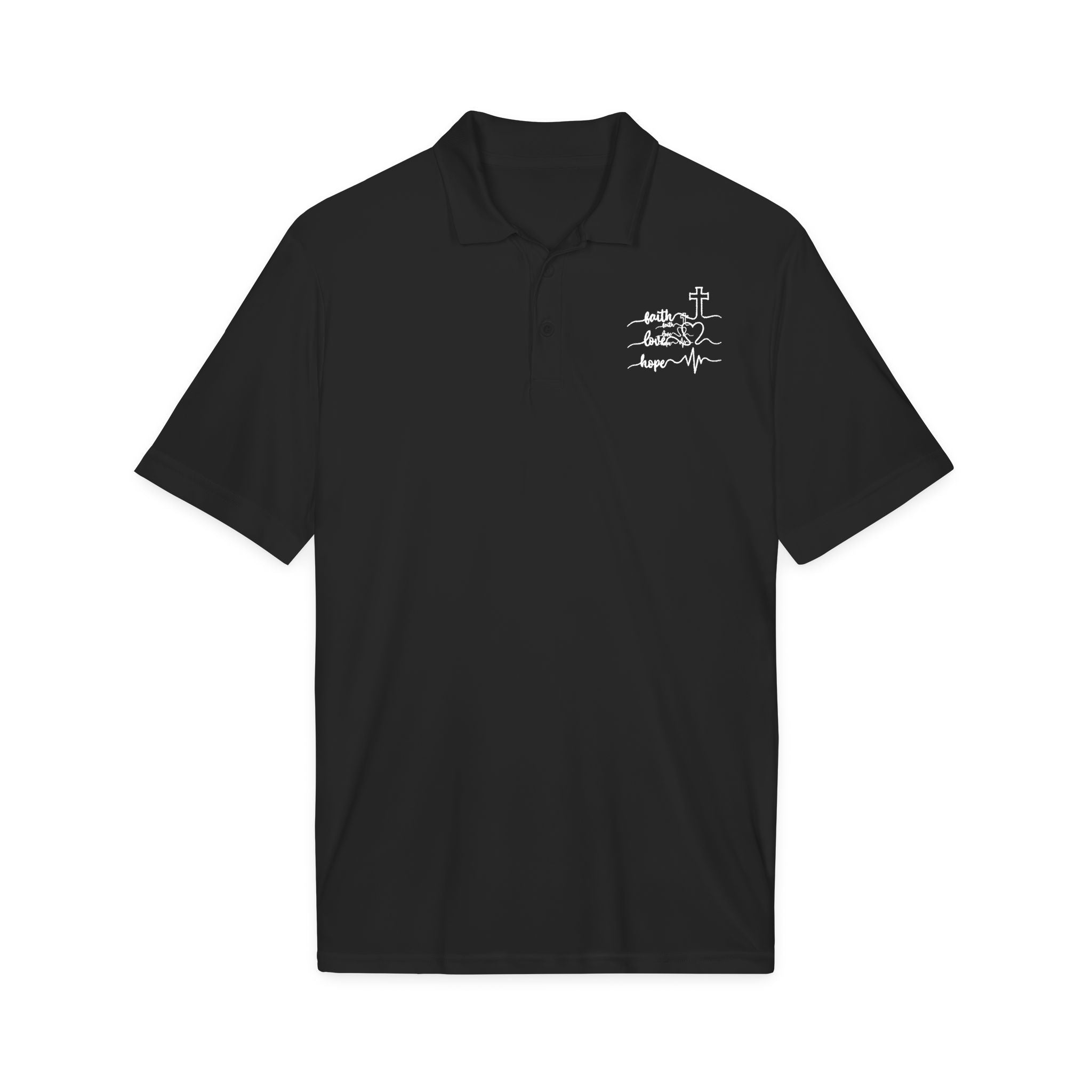 Faith Heartbeat Christian Polo Shirt – Lightweight Performance